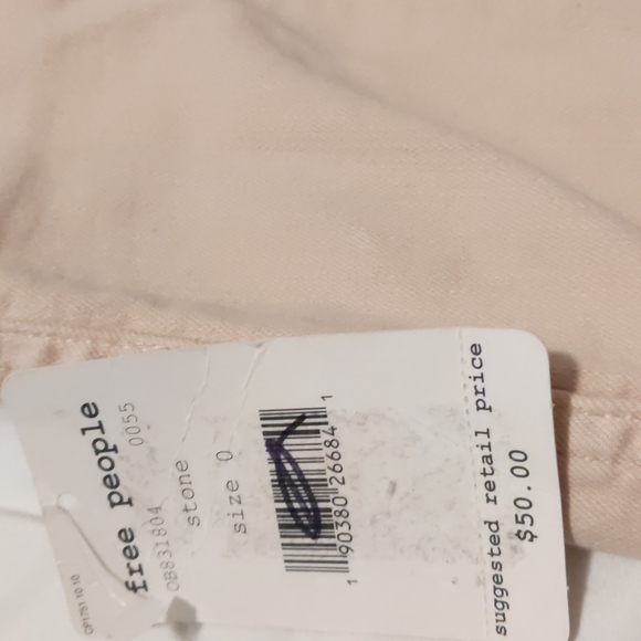 Free people denim skirt size 0 color stone - Picture 7 of 13